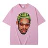 The Worm Dennis Rodman Head Graphic Tshirt Male Vintage Oversized Basketball Boys T Shirt Men's Hip Hop Fashion Street T-shirts