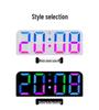 RGB Phantom Color Wall Clock: Creative Digital Clock for Living Rooms
