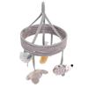 Baby Mobile Rotatable Rattle Infant Plush Pendant Toy Hanging Crib Mobile for Bed Stroller