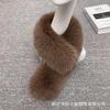Korean Style Faux Fur Scarf: Double-Sided, Versatile Neck Warmer for Autumn and Winter