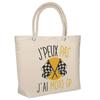 Beach Bag - PLANETEE - Moto GP « I Can't » - Cotton - Printed In France - Large Capacity