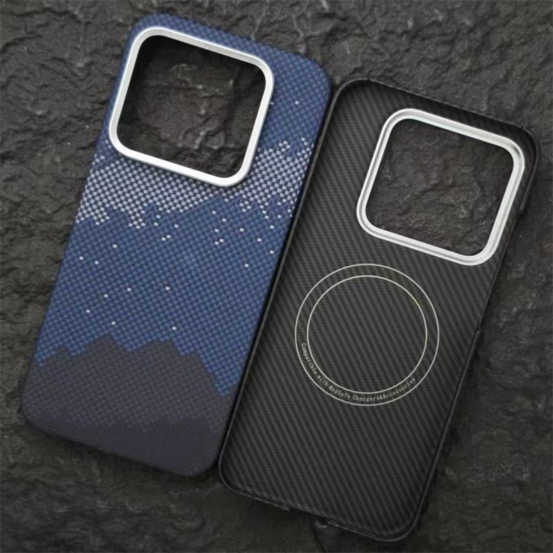 For Realme GT 8 Pro Case Aramid Carbon Fiber For MagSafe Magnetic Case Thin Carbon Cover Metal Lens Frame Phone Shell