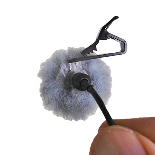 WJ-LM Windjammer (Size M, Set of 3) Made In Japan, Windscreen for Lavalier Microphones (Dark Gray)