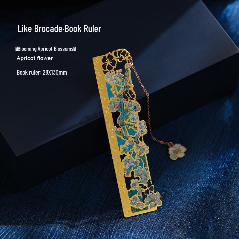 Van Gogh Monet Floral Metal Bookmark - Creative Engraved Gift