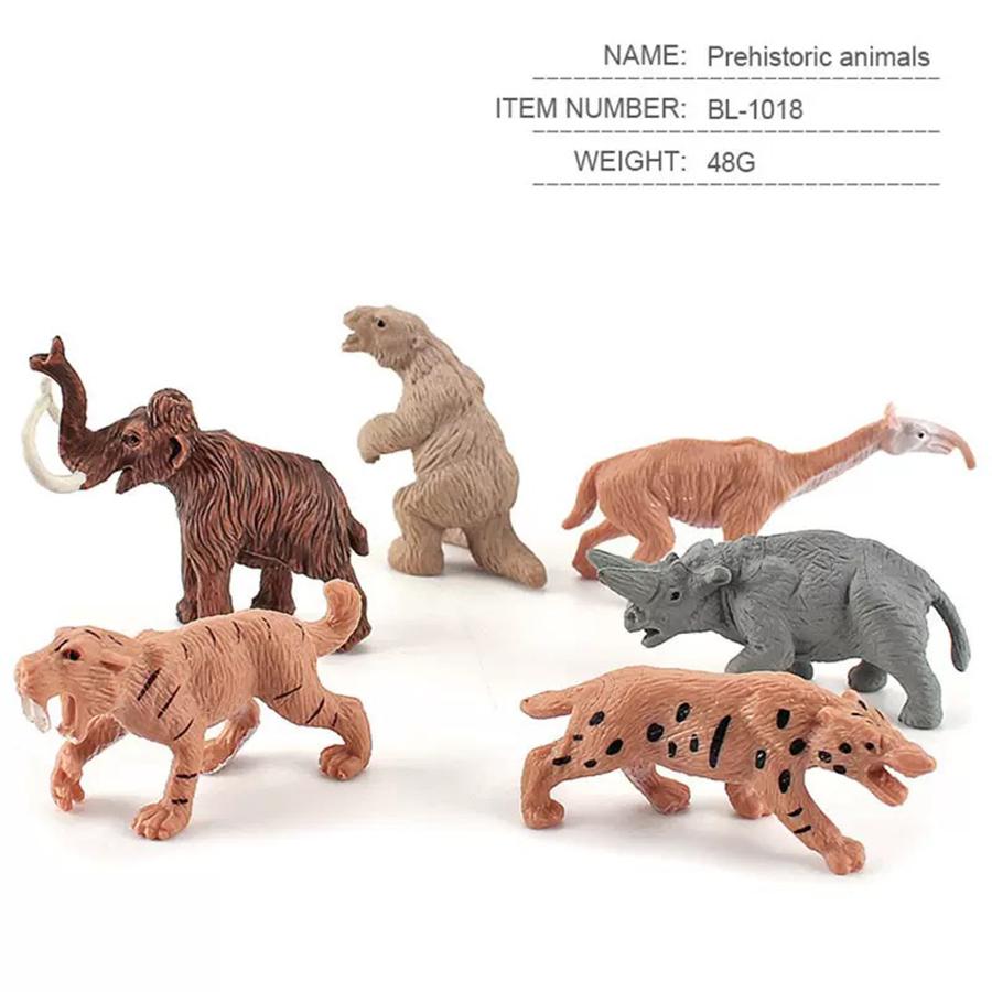 6Pc- High-Quality Prehistoric High-Quality People High-Quality Life High-Quality Scene High-Quality Human High-Quality Evolution High-Quality Wild белый