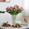 7pcs/Bouquet New Silicone Tulip Artificial Flower 40cm Real Touch Fake Plant B For Wedding Decoration Home Garen Acceeeories