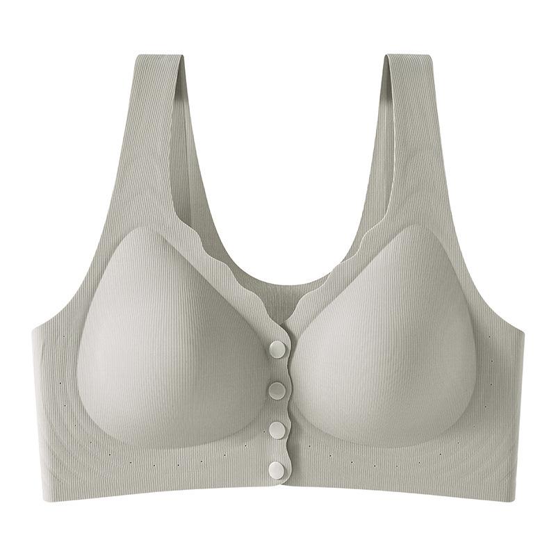 

Front Buckle Plus Size Seamless Nursing Bra for Middle-Aged & Elderly Women 3XL 140-160 kg