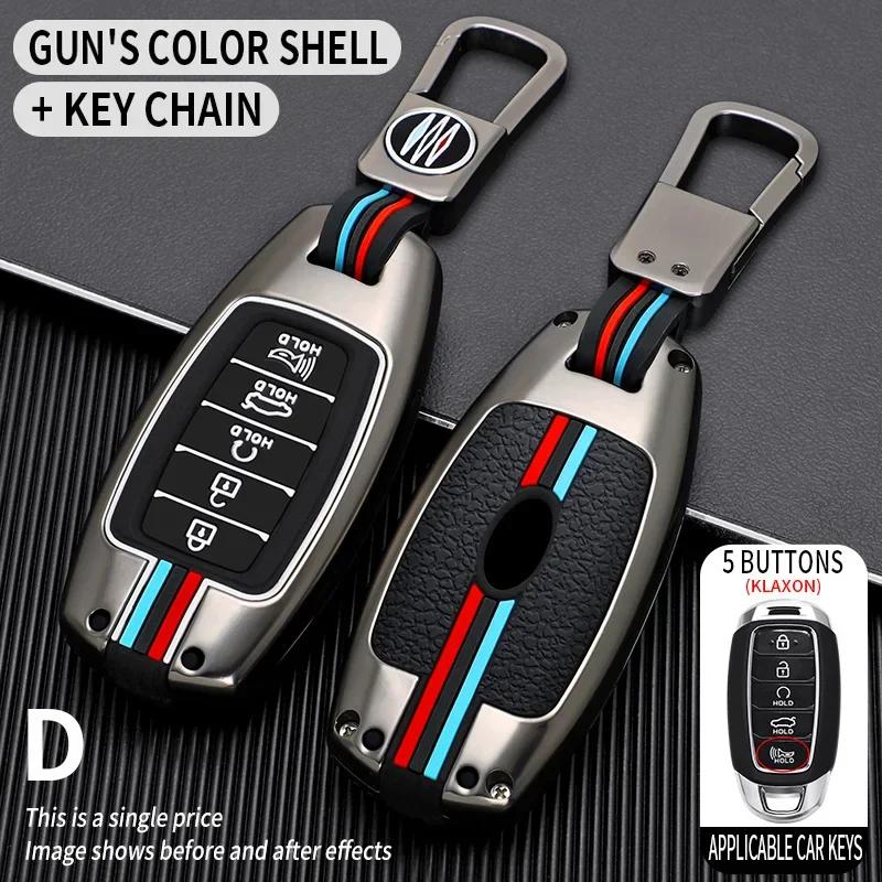 Car Key Case Shell Fob for Hyundai Palisade Grandeur Azera Elantra GT Kona 20182019 Keychain Protective Car Interior Accessories