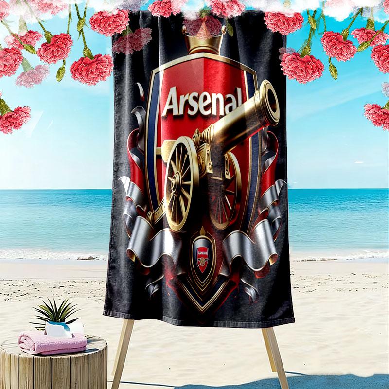 The Gunners logo Print Beach Towel, Large Soft Quick Dry Towel for Beach Camping Swimming