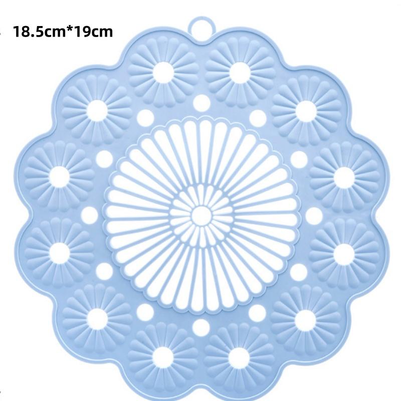 Silicone Flower Coasters Heat Insulation Anti-scald Waterproof Mats Creative Scandinavian Style Coffee Coaster Kitchen Accessory