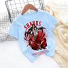 2026 Summer Anime Monkey D Printed Tshirt Kids boys Clothing Fashion Casual Street Tshirt Y2k