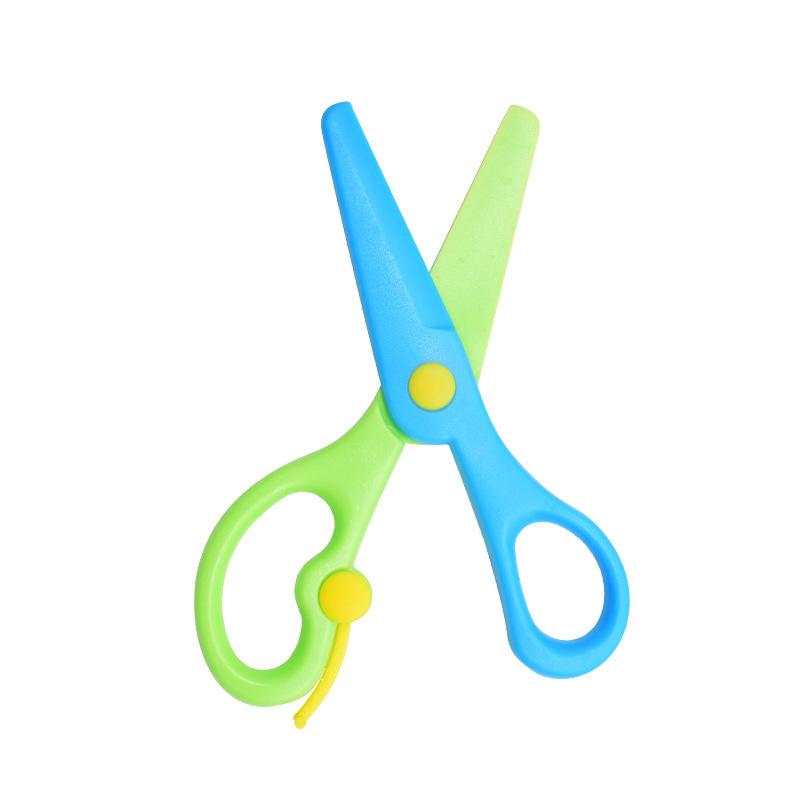 Safety Scissors, Plastic Color Scissors, Student Scissors, DIY Hand Scissors, Children's Paper Cuttings Scissors, Children's Plastic Scissors