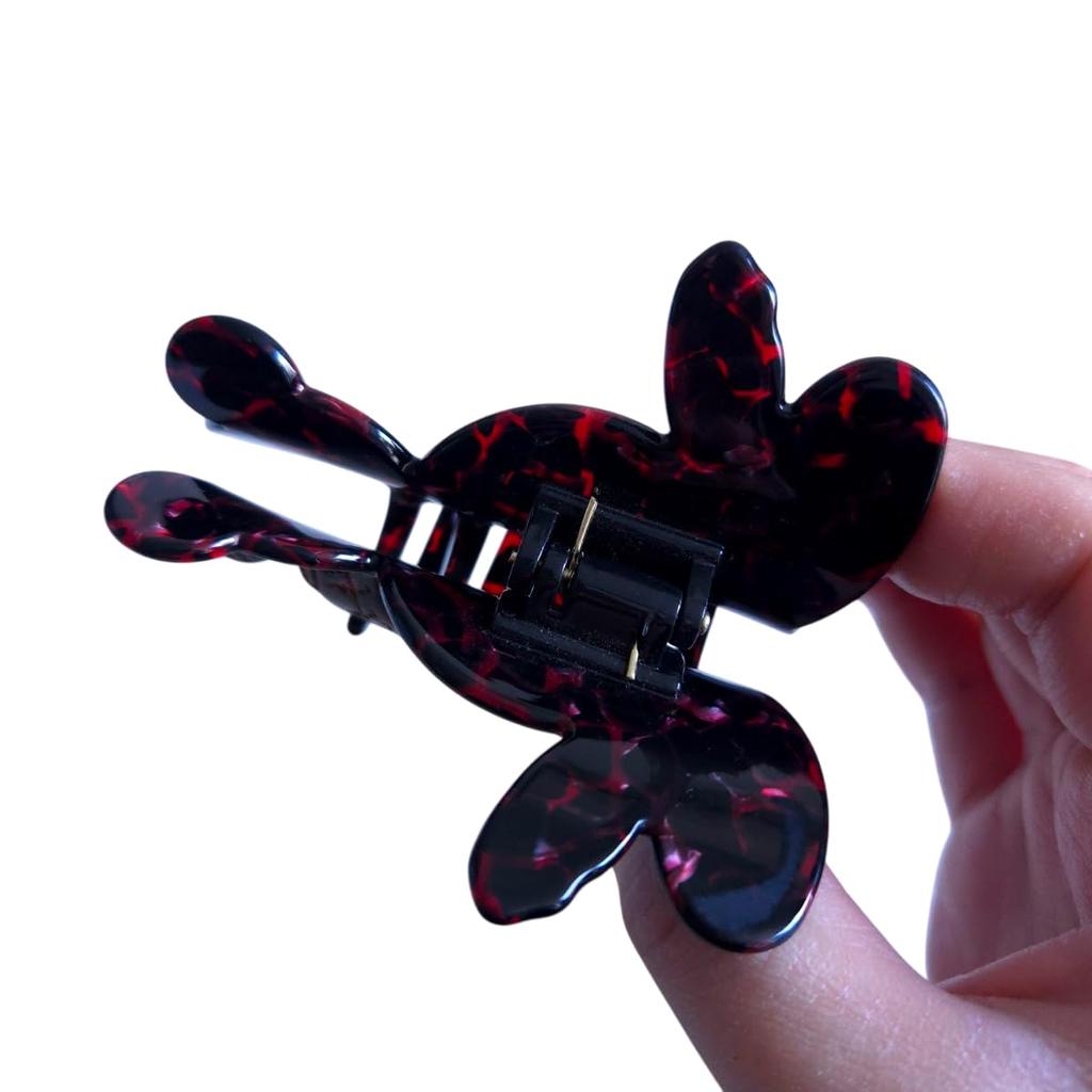 Novelty Mamba Snake Hair Clip,Funny Acetate Hair Clip,Big Claw Clip for Women,Funny Hair Claw Clip,Red
