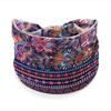European American Women's Hair Band African Print Pattern Wide Edge Elastic Knot Sports Yoga Headband Women's Headwear Hair