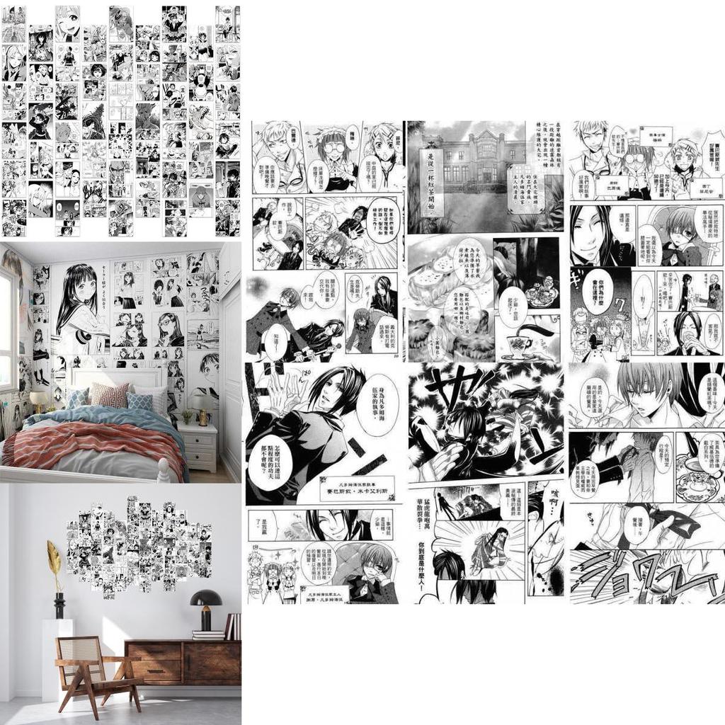 Japanese Popular Anime Self-adhesive Wall Stickers Wallpaper For Vibrant Room Decoration