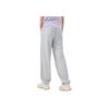 Anta Solid Color Mid Waist Simple Cuffed Knitted Sports Pants Women bottoms Gray 162428302-1