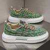 Herrenschuhe Sommer neue atmungsaktive Canvas-Schuhe Farbabstimmung vielseitig höhenerhöhend Sport und Freizeit Low-Top Herren-Trendschuhe