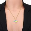 Ukraine Map Pendant Ukraine Map Pendant Necklace Stainless Steel Ethnic Style Metal Pendant