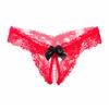 Erotic Girls Crotchless Gifts Lingerie Sexy Underwear Temptation Female Massaging Pearl Open crotch Women Panties G Strings Bead Laces Hot  Unique
