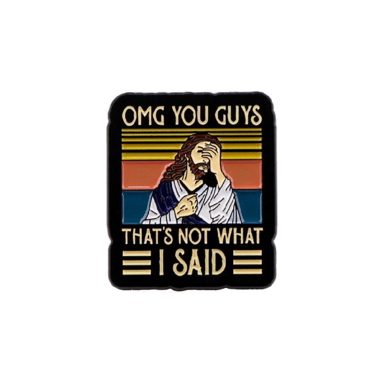 Unique Enamel Brooch Lightweight Lapel Pin Bag Badge Jewelry for Everyday Wear Special Religious Celebration Supplies
