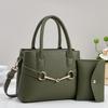 Fashionable Pu Tote Bag With Padded Pouch And Multiple Compartments For Work