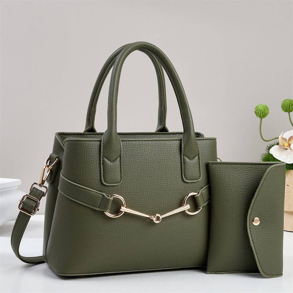 Fashionable Pu Tote Bag With Padded Pouch And Multiple Compartments For Work