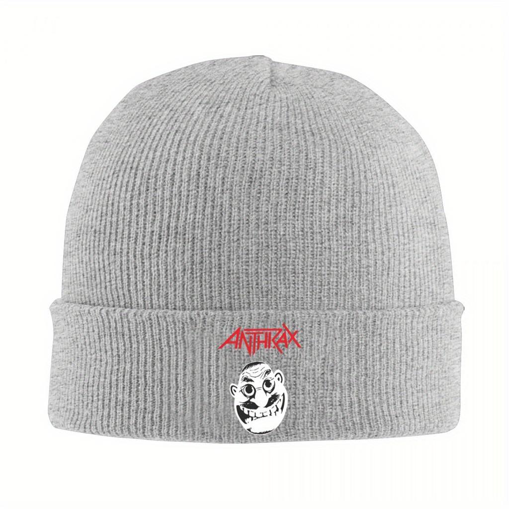 Anthrax Band Knit Hat Beanie Winter Hats Warm Hip Hop Cap Men Women
