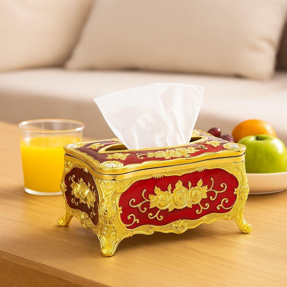 European Style Tissue Box Holder Light Luxury Tissue Dispenser Napkin Holder  Restaurants