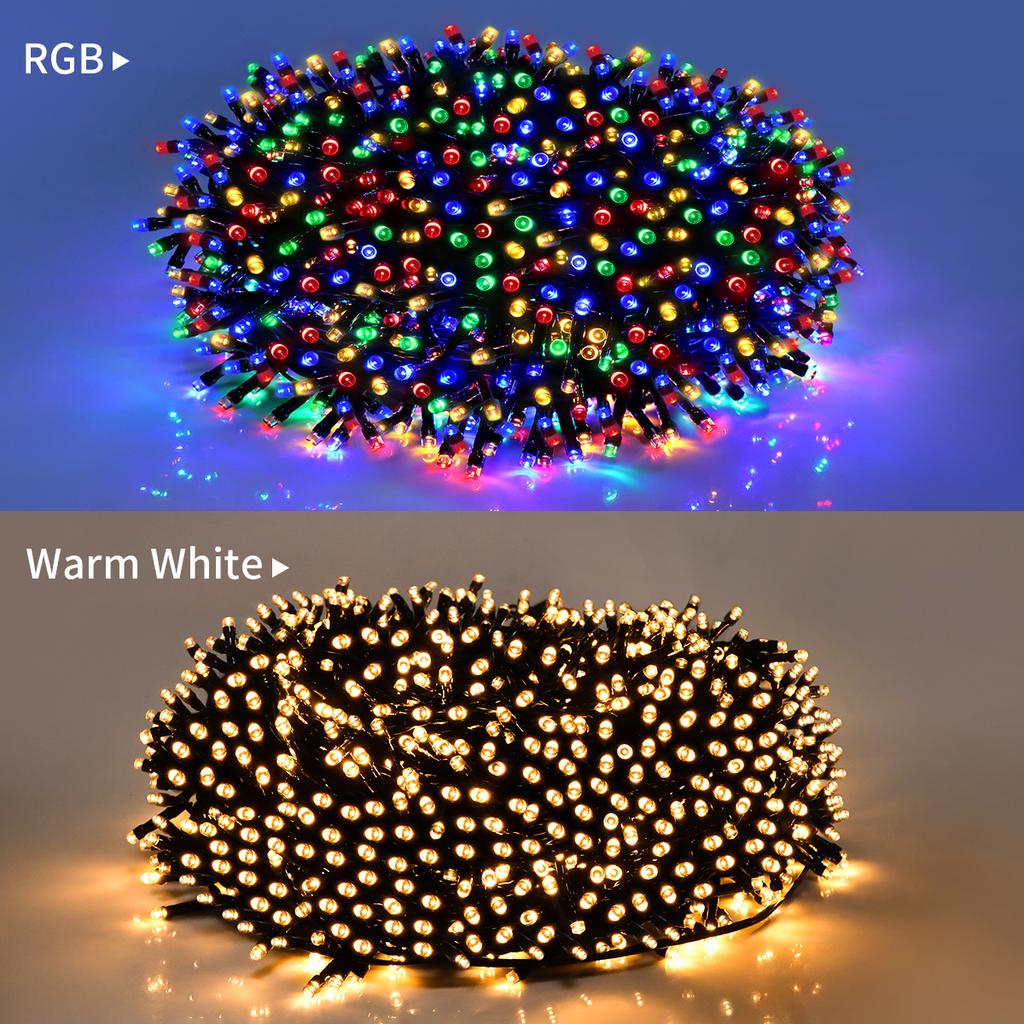 Durable Solar Power Outdoor LED String Light Waterproof Fairy Light Strip Solar Garland For Patio Wedding Christmas Garden Decor