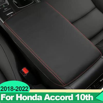 For Honda Accord X 10th 2018     Hybrid Car Armrests Storage Box Cover PU Leather Decoration Accessories
