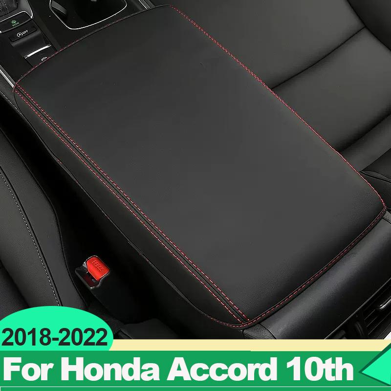For Honda Accord X 10th 2018     Hybrid Car Armrests Storage Box Cover PU Leather Decoration Accessories