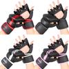 Halbfinger-Boxhandschuhe MMA Training Schlagpolster Sparring Atmungsaktiv PU Erwachsenen Unisex