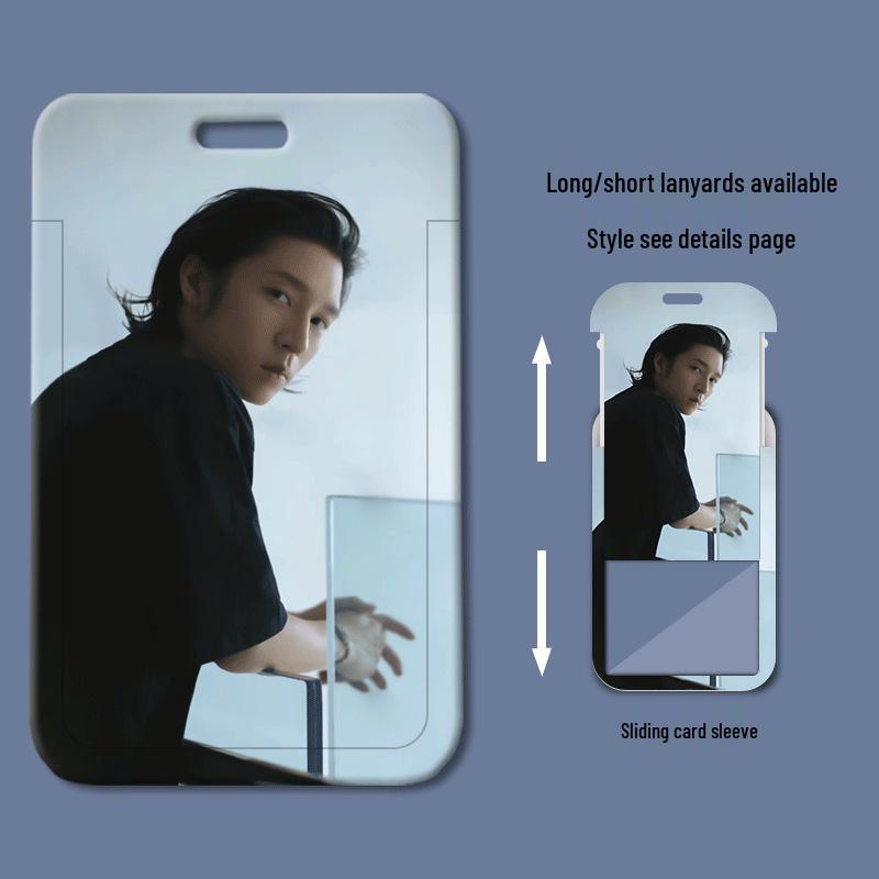 Sun Yang Plastic Sliding Cover ID and Access Card Holder for Students & Work