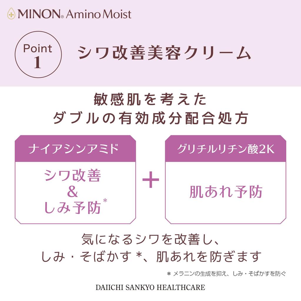 Minon Amino Moist Aging Care Day Cream UV 30g Sunscreen [Sensitive Skin] Quasi-drug, Primer, Makeup,