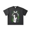 260 GSM Double Yarn 32 Count 100% Cotton Attack On Titan V1 Eren Print Unisex Heavy Cotton T Shirt… More