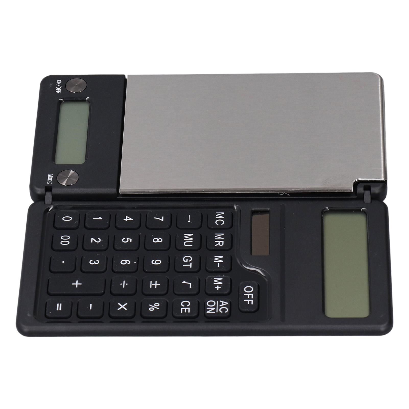 

Цифровые весы и солнечный калькулятор Диапазон 1000 г Точность 0,1 г Несколько единиц ЖК-дисплей Цифровой