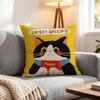 Cartoon Cartoon Cat Cushion Cover 1Pcs Decorative Covers Soft Cushion Case For Sofa Couch Decor 40X40 45X45 Pillowcases