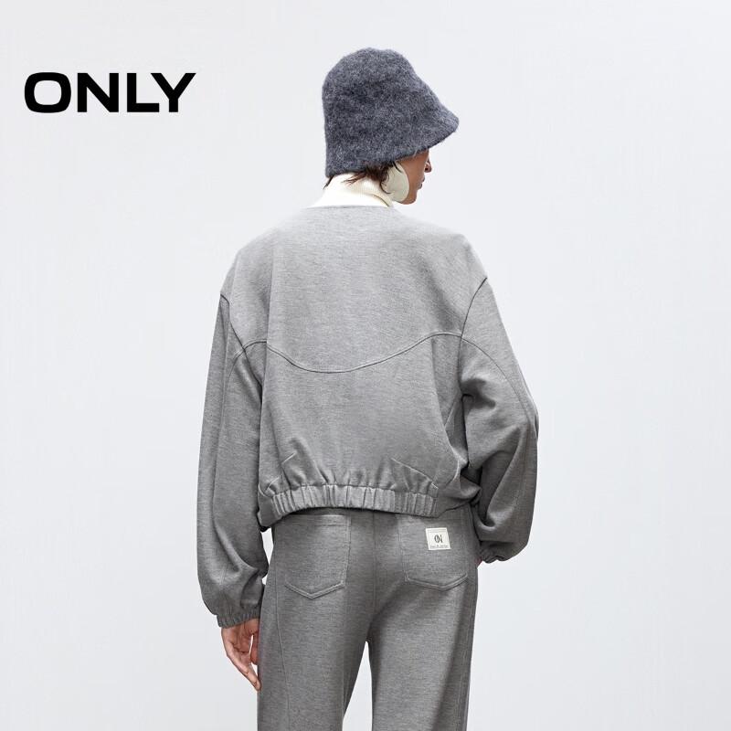 ONLY 2025 Summer Embroidered Loose Fit Crew Neck Sweatshirt for Women