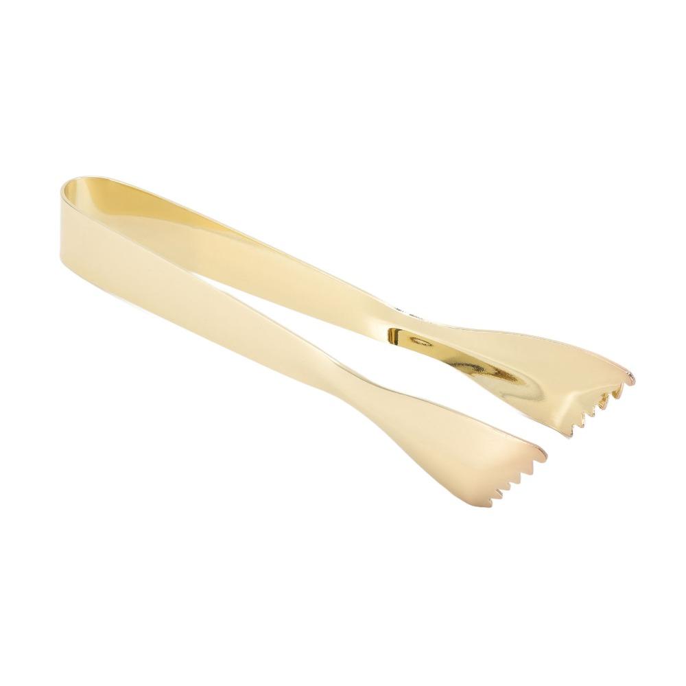 Thicken Ice Tongs Gold Food Tweezers Kitchen Tongs Serving Tongs  Coffee Bar