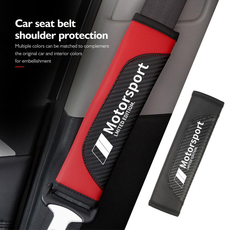 Car Safety Seat Belt Shoulder Sheath Protection Strap Cushion For BMW Performance 1 3 5 7 Series M E93 F20 iX1 iX2 iX3 iX5 iX6