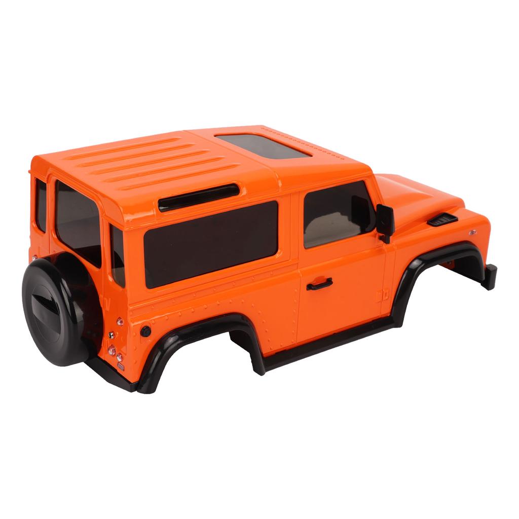 RC Car Body Shell with Connecting Rod 144mm Wheel Base RC Car Shell Spare Parts for 1 16 1 24 Climbing Car Orange