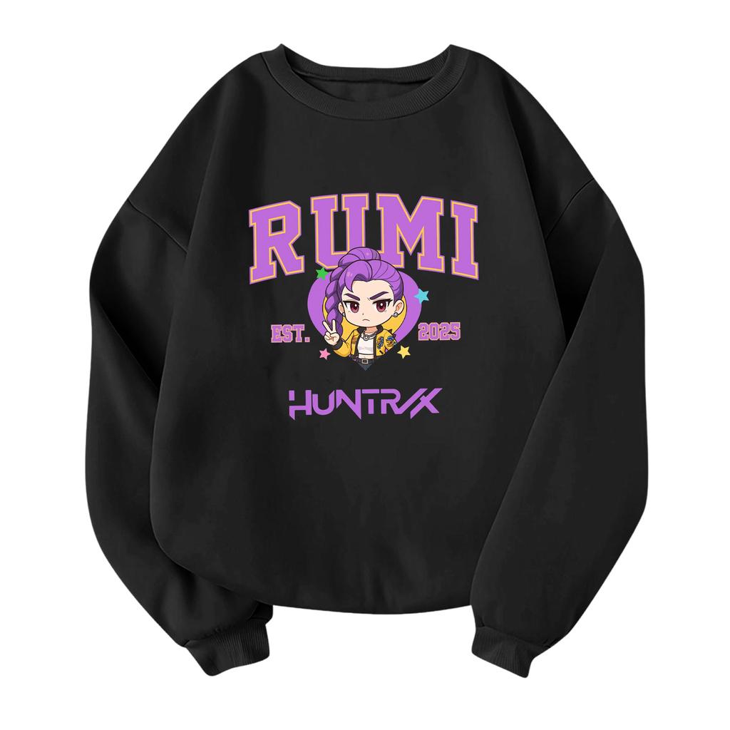 Children's Fashionable Lightweight Long-sleeved Round Neck Pullover With Pockets Printed Pullover