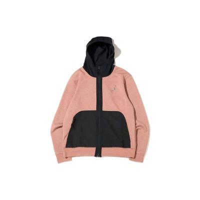 Color Block Kapuzenpullover mit Tasche Sportjacke Herren Oberbekleidung Rosa DJ0876-668