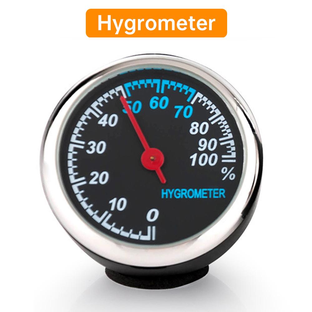 Automotive Quartz Watch Car Thermometer Automobile Digital Clock Mini Hygrometer Decoration Ornament Clock