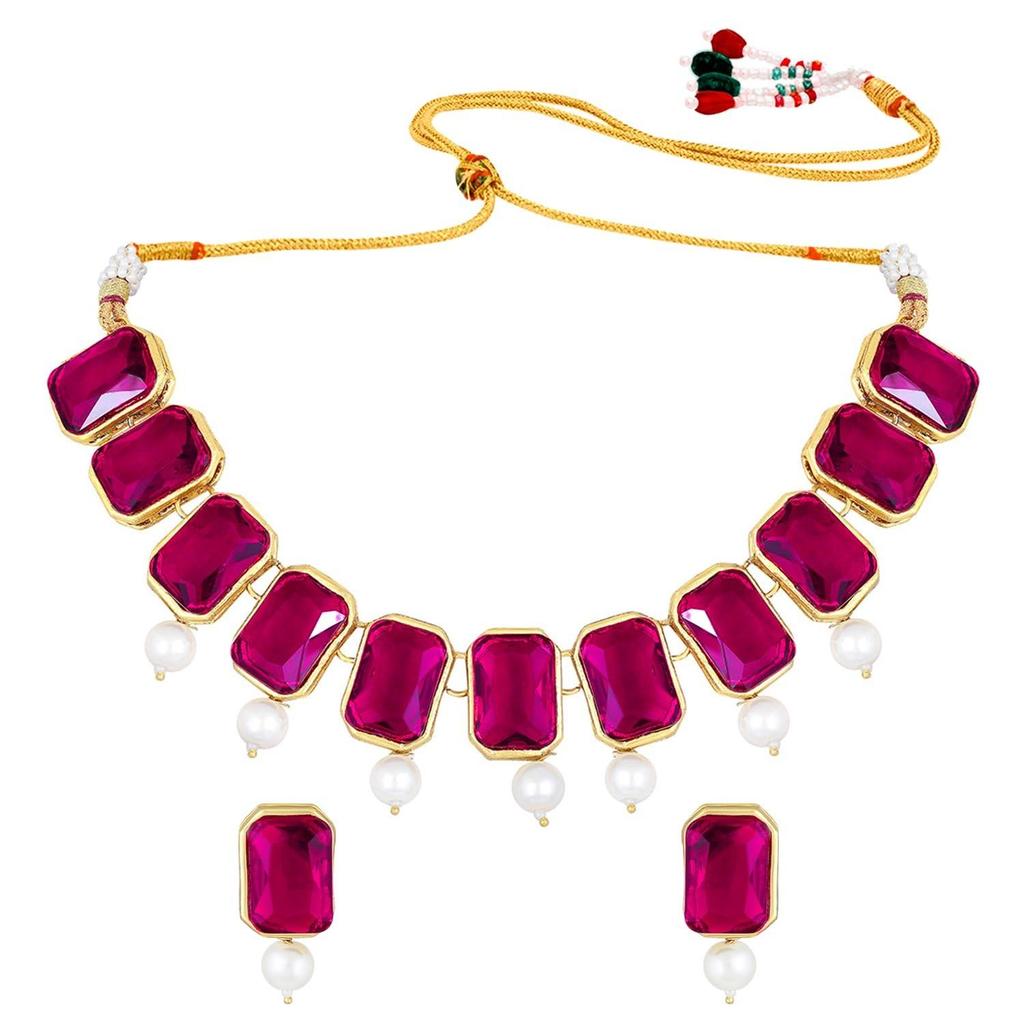 Collier en Cristal Traditionnel et Ensemble de Bijoux Cadeau pour Femmes