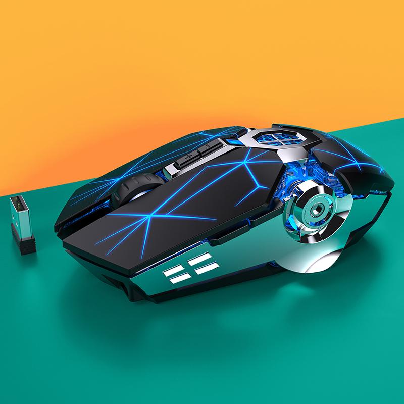 

YINDIAO Wirelesss Mouse Rechargeable Notebook Computer Office Accessories Laptops Silent Mouse чорний