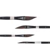 A Set of 4 Watercolor Brushes Designed for Professional Artists, Featuring Chisel Handles And an Ergonomic Ferrule Design