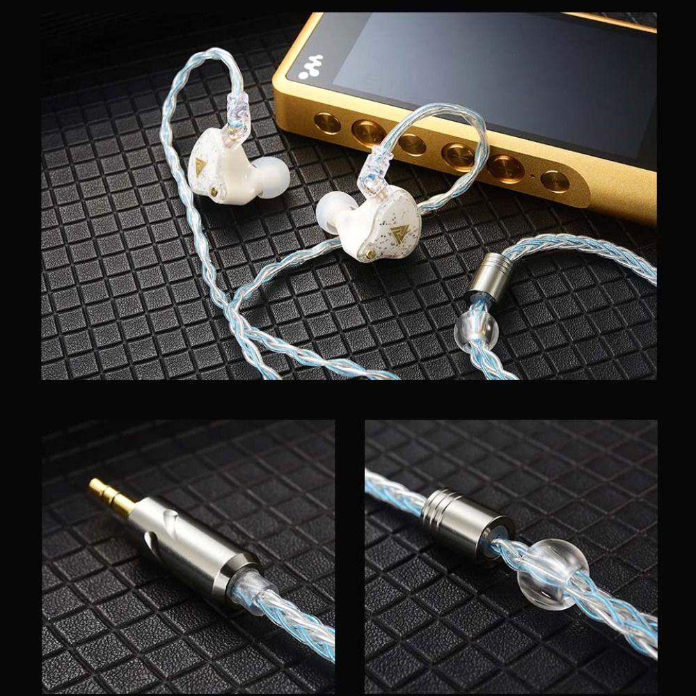 Upgrade Cord KZ Earphone Cable Silver Plated KZ Wired Headphones For ZXN ZXT VK4
