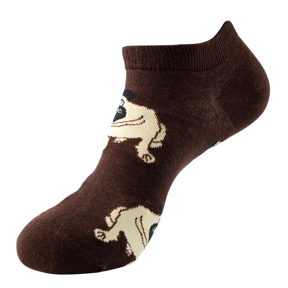Fashion Funny Men's Hip Hop Harajuku Cartoon Cotton  Fruit Animal Beer Food Happy Casual Business Short Socks Gift Dropship