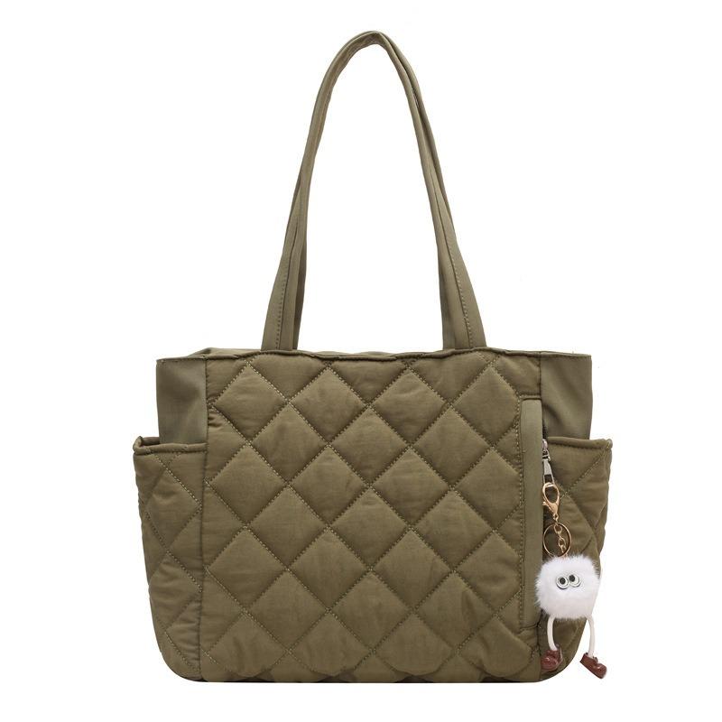 Large-capacity Diamond-shaped Bag, Niche and Versatile Commuter Tote Bag, Single-shoulder Bag